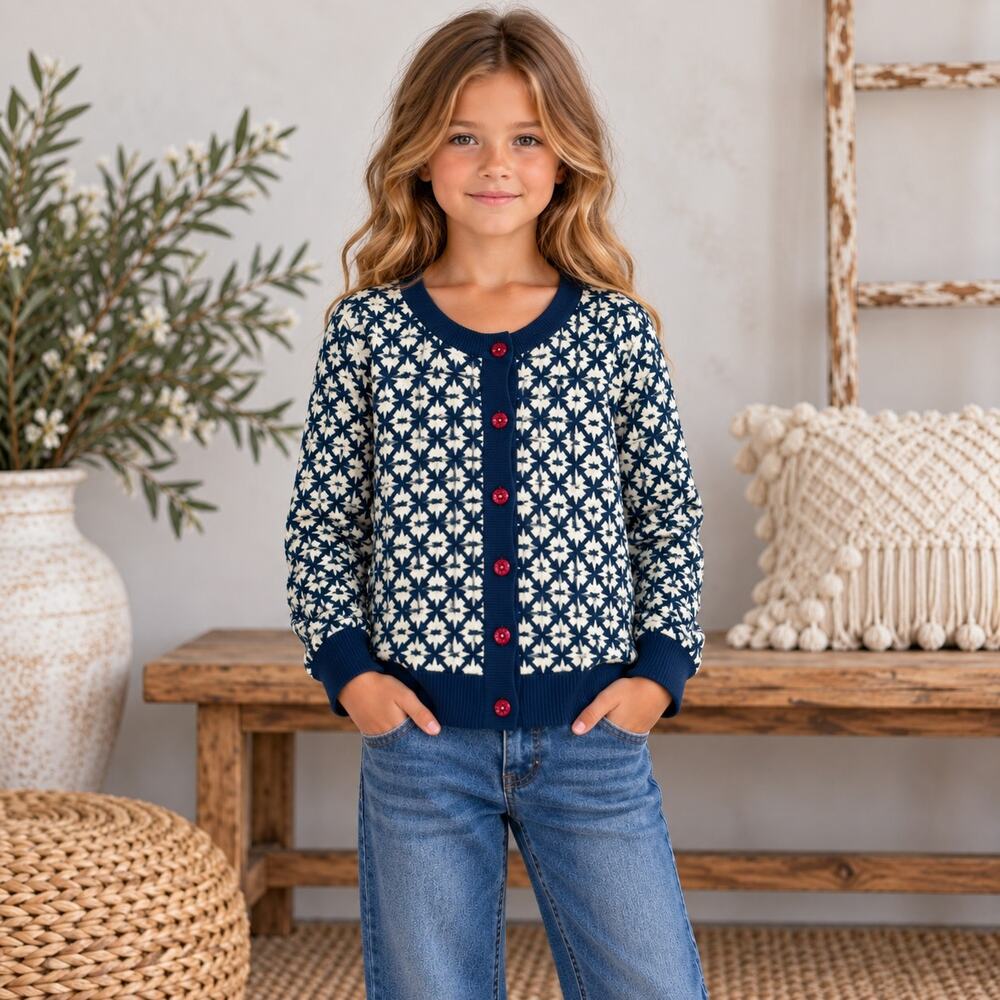 Matilda Jane Teal Off White Secret Fields Windy City Cardigan 10